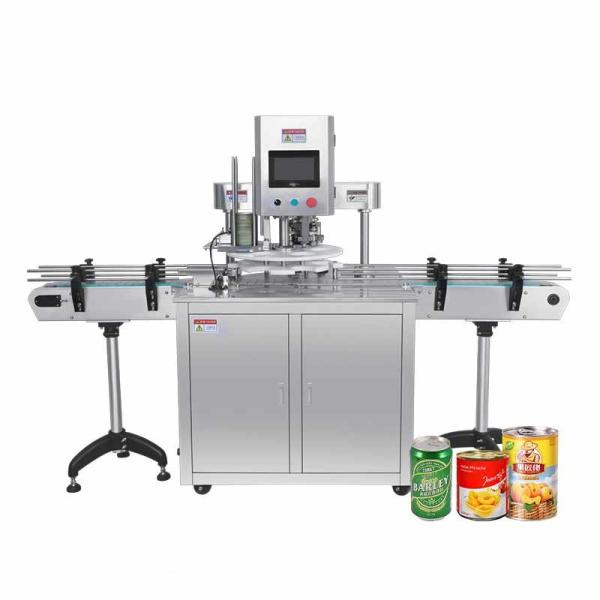 Vente à chaud Machine d'étanchéité à couvercle pneumatique entièrement automatique Fermeture de boîte métallique Boîte de boisson étancheur d'aliments Applications chimiques Moteur
