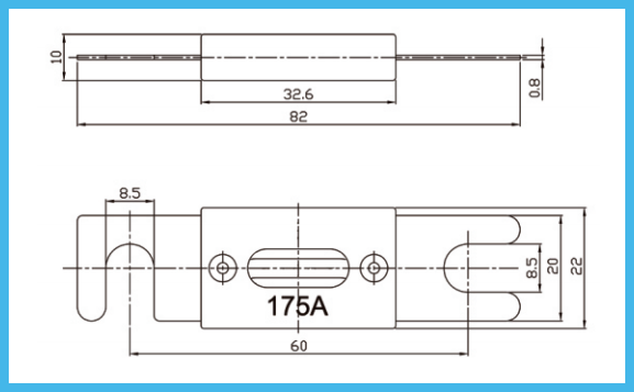 Лезвие anl 100 Amp автоматическое сплавляет UL CUL