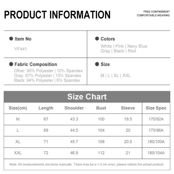 Men's Summer Golf Short Sleeve T-Shirt, Breathable Quick Dry Functional Fabric Golf Apparel
