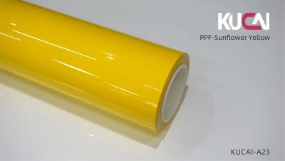Sunflower Yellow Colored PPF Film , TPU Material Vehicle Paint Protection Film