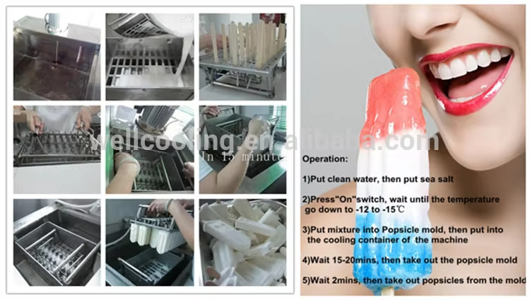 Wholesale High Quality Commercial Automatic Molds Popsicle Machine / Ice Lolly Machine / Popsicle Maker
