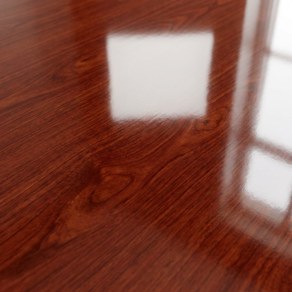 High Gloss Cherry Melamine MDF Board Wear Resistant 9-25mm Thickness for Furniture