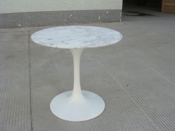 Eero Saarinen Tulip Side Modern Dining Room Tables Fiberglass Round Marble Top