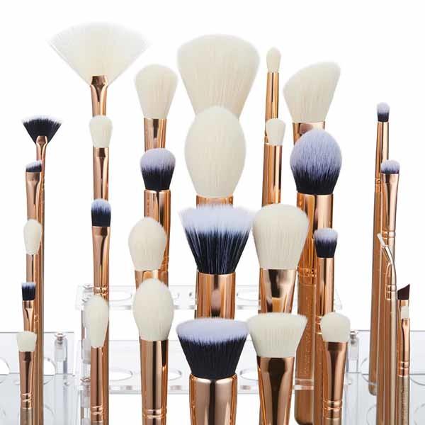 Jessup T400 Pro Makeup Brushes Set 30pcs Rose Gold Color