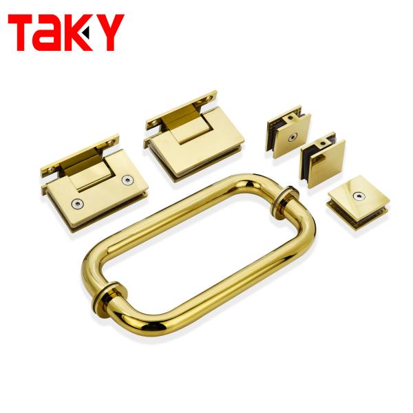90 Degree Glass Hinge Modern Design for Stainless Steel Shower Door Glass Door Handle