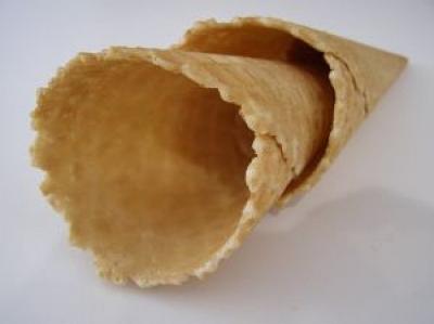 Cones relacionados deliciosos do waffle do chocolate da produção do gelado tamanho do calibre de 46 - de 48mm