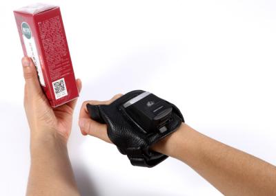 Varredor de código de barras Wearable sem fio da luva do varredor 1D 2D QR do código de barras