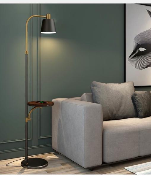 IP20 USB wireless charging floor light led floor lamp for led floor light/indoor table floor lighting for apartment