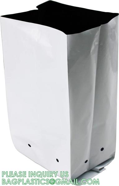 Nursery Growing Bags Large, 7.8x8.6 inches Biodegradable Fabric Seedling Grow Bag, Seed Starting Pots Pouches
