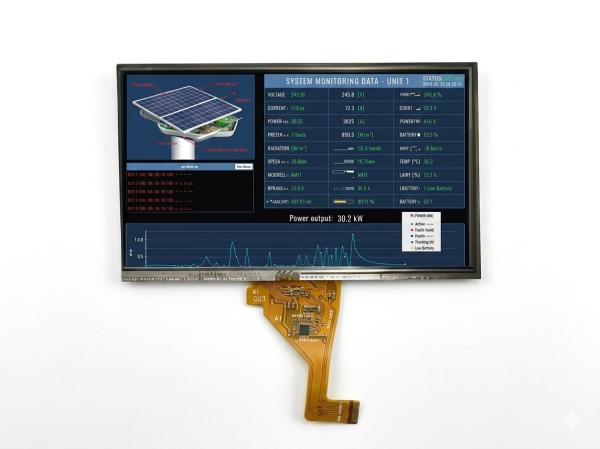 7.0 Inch TN TFT LCD Module 800*480 Multi‑brightness RGB Display For Medical Equipment