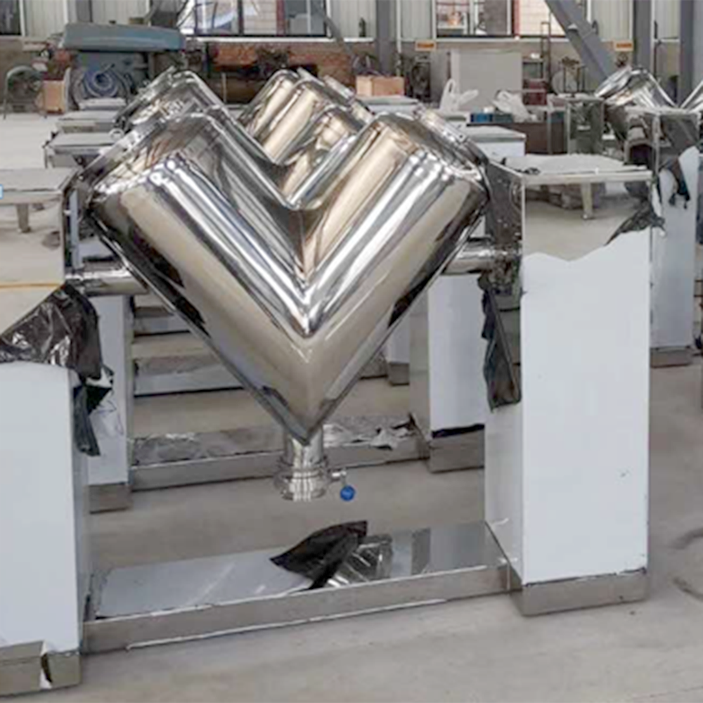 Custom V-type Mixer Stainless Steel Blender Food-Grade Rapid Mixing for Powdered and Granular Materials Suitable for Pharmaceutical, Chemical, Food Industries