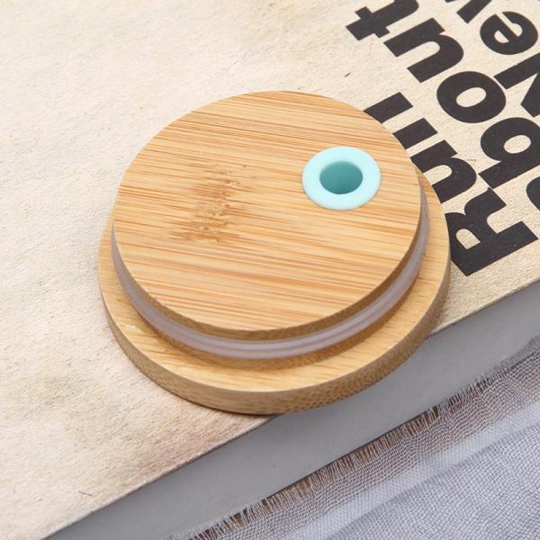 Colorful Portable Dishwasher Safe Glass Tumbler With Silicone Sleeve High Borosilicate Glass Smoothie Tumbler With Bamboo Lid Reusable Design