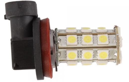 5050 H11 27 SMD LED Car Light Bulbs For 9-14.8V Automotive White / Yellow Color