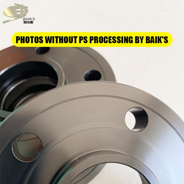 Black Steel Flange Plate Stainless Steel Hub Bore 64.1 For Car