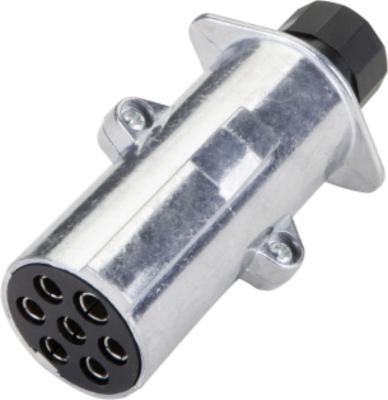 Silver Aluminum Trailer Wiring Harness Plug Back Side Rubber Seal Cap