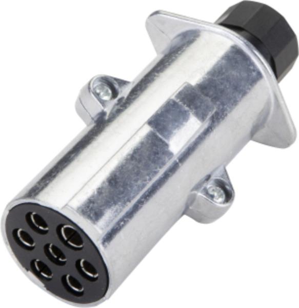 Silver Aluminum Trailer Wiring Harness Plug Back Side Rubber Seal Cap
