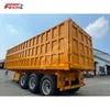3 Axle Rear Tip Dump Trailer Rectangle Hydraulic 60/80 Tons Support Customization Transport Coal Sand Tipper Truck Heavy Duty Dump Trailer
