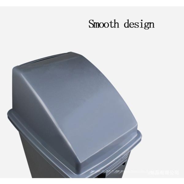 60 Litre Sort Shake Lid Outdoor Sanitation Plastic Trash Can Recycle Bin with Lid