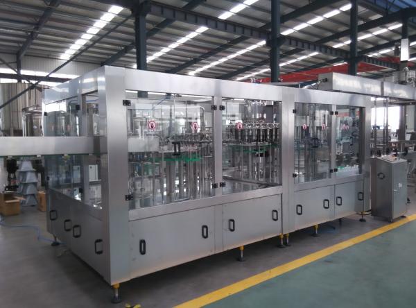 AC220V / AC380V Beverage Bottling Equipment For Screw Cap Round Bottle