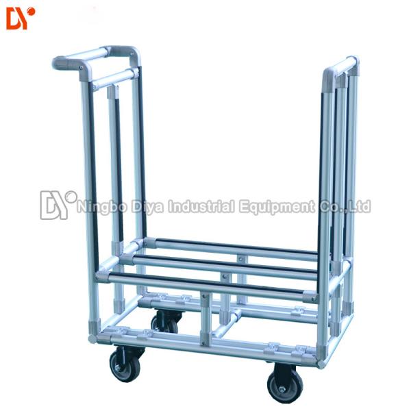 Industrial Aluminium Lean Pipe Cylindrical Profile 1-2.0mm Thickness Sliver Colour