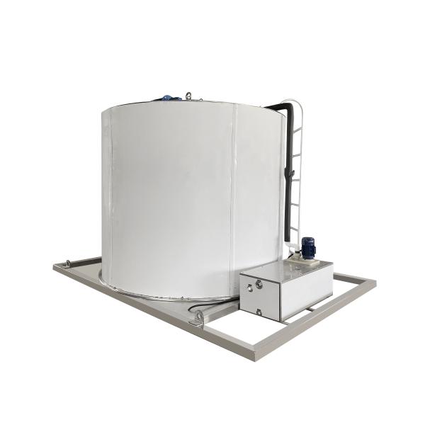 35 Ton Stainless Steel Flake Ice Evaporator Drum Refrigeration Systems CE Certificate