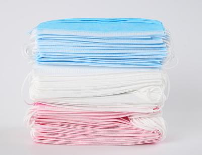 Anti Pollution Disposable Non Woven Face Mask With Elastic Ear Loop