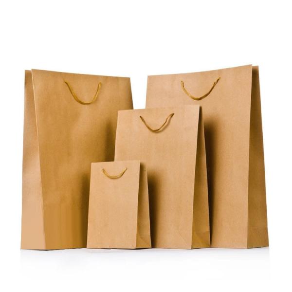 Custom Printing Kraft Paper Bag Glossy Lamination Matt Lamination