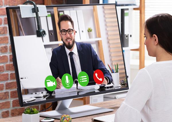 5MP HD Fixed-focus Camera, Eye-contact Mid-screen Webcam For Video Conferencing