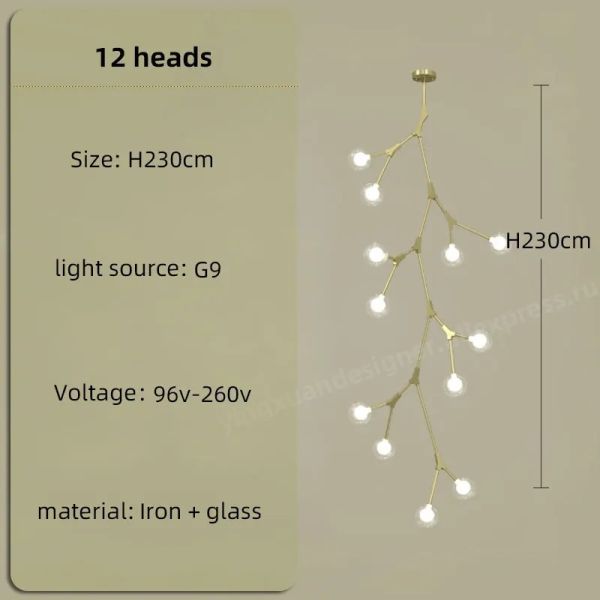 Staircase Hanging Lamps Attic Staircase Lighting Glass Pendant Light (WH-NC-150)