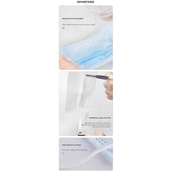 Meltblown Dustproof Sterile Medical Disposable Face Mask