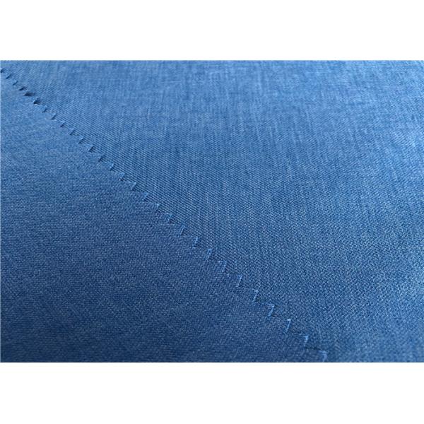 2/2 Twill Weft Stretch Blue Outdoor Fabric Coated Waterproof Fabric For Winter Jacket