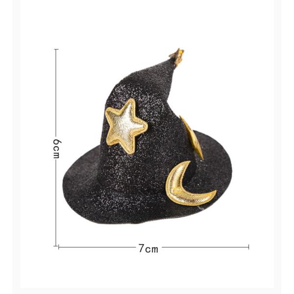 Halloween Hat Hairpin Costume Bonnet Hair Accessories For Kids Hair Clips Sequins