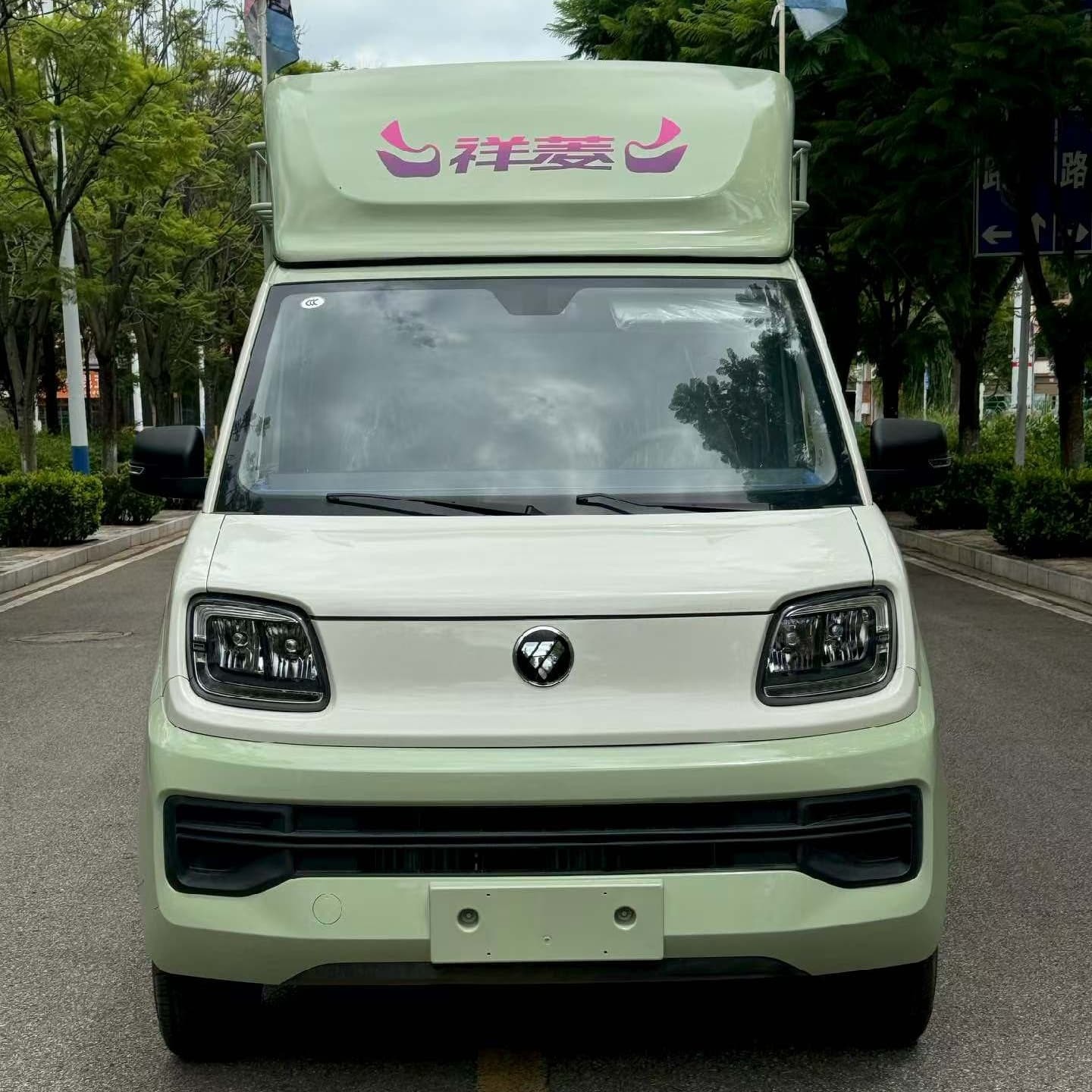 4x2 Double Cab Electric Stake Truck - urban delivery electric vehicle - light electric cargo truck