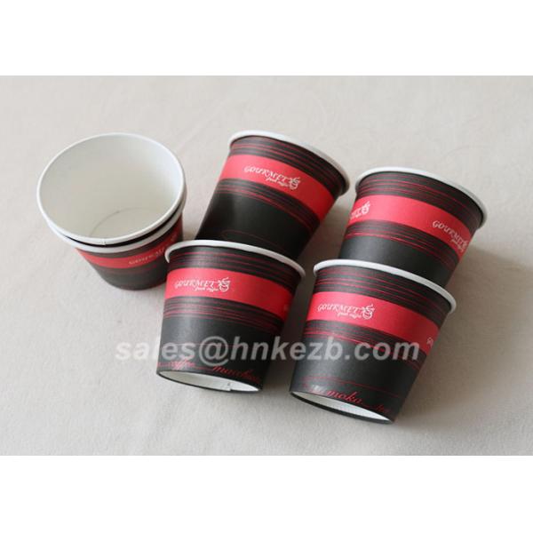 Custom Priiting 6oz Coffee Paper Cups Disposable Single Wall For Coffee