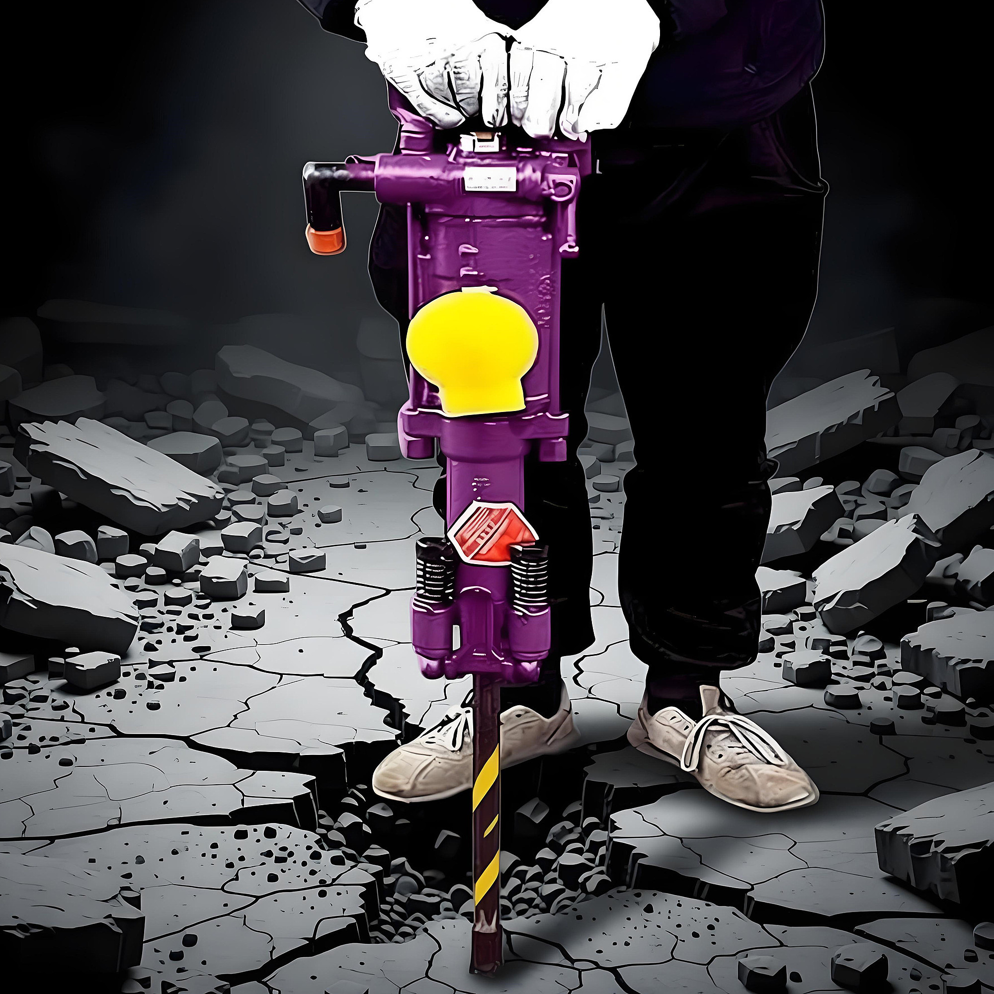 Portable Rock Jack Hammer Horizontal and Inclined Borehole Work Rock Drilling Machine for sale