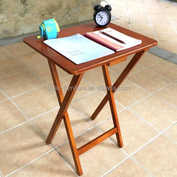 Mesa plegable de madera sólida portátil y ligera para un transporte fácil