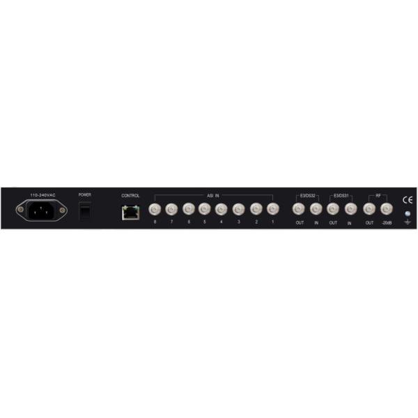 Модулятор/демодулятор 8 * ASI 4 * DVB-C частоты QAM головного края 16 DTV с карабкаться