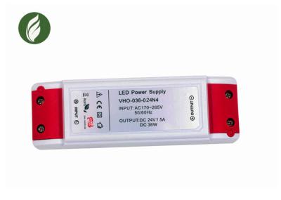 1500mA Multipurpose Plastic Power Supply , Anti Erosion LED Strip Light Driver