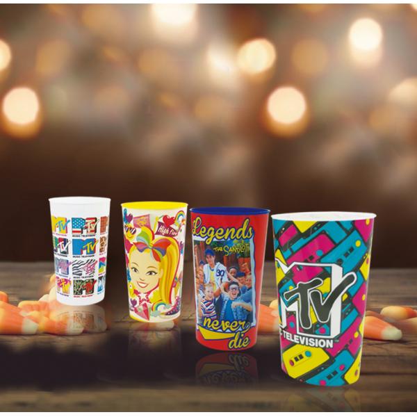 Printed Cup Injection Plastic Tumbler IML Waterproof Food Labels