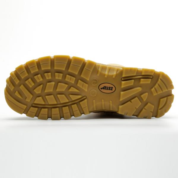 Chaussures de travail de construction en acier à orteils de haute coupe Chaussures en cuir véritable pour travaux lourds