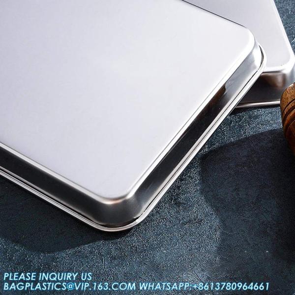 Stainless Steel Tray Non Toxic Heavy Duty Thickening Pan For Kitchen Baking, Lab Instrument, Dental, Medical Surgical