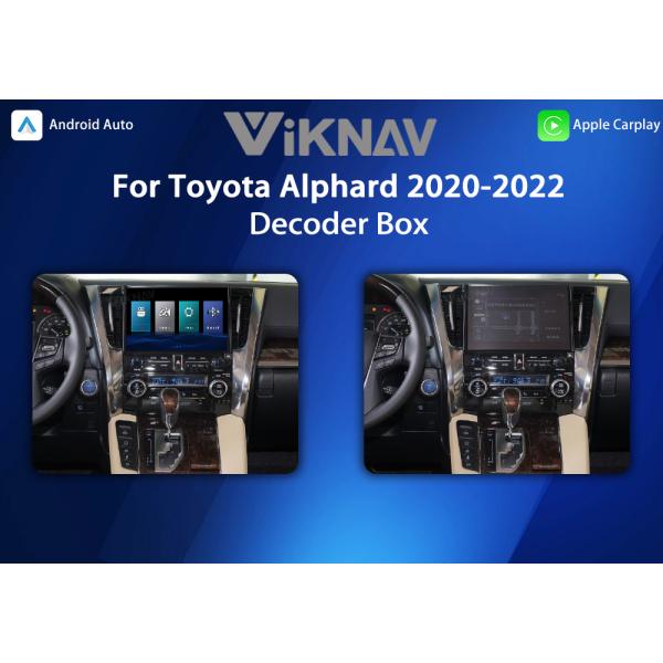 Viknav Linux System For Toyota Alphard 2020-2022 Wireless Apple CarPlay Android Auto Only Support Original Car Screen