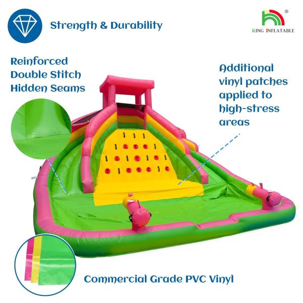 Commercial Inflatable Water Slides with Pool Double Lane Water Slides Inflatable for Kids and Adults
