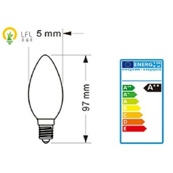 Изогнутые шарики свечи СИД нити покрыли порошок 2200К желтого зеленого цвета дневной