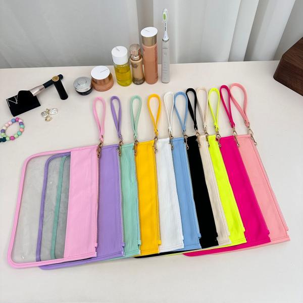 Customized Color Clear Makeup Pouch for Organizing Cosmetic and Personal Items in Bulk