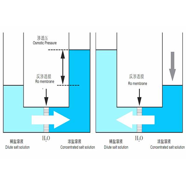 Etapa profesional del sistema de tratamiento de aguas del equipo del Ro uno simple actuar