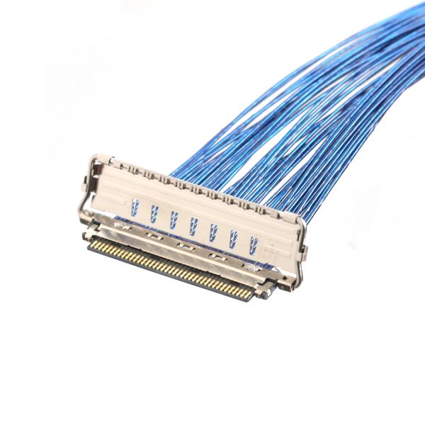 40-Pin 0.4mm Pitch Micro-Coaxial Cable Assembly, 40AWG Shielded, 50Ω