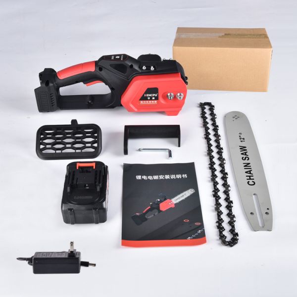OEM ODM 12 Inch Cordless Chainsaw Lithium Battery Electric Chain Saw Brushless Portable Rechargeable Wood Cutting