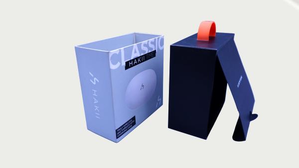 Recyclable Retail Packaging Boxes With Hangtag Hook Embossing Matt Lamination OEM