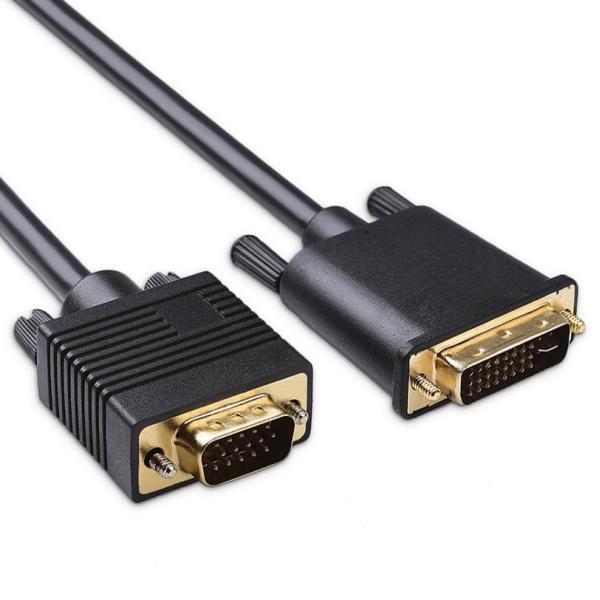 HD lcds CABLE DVI-I(24+5Pin) to VGA lvds video cable Assembly